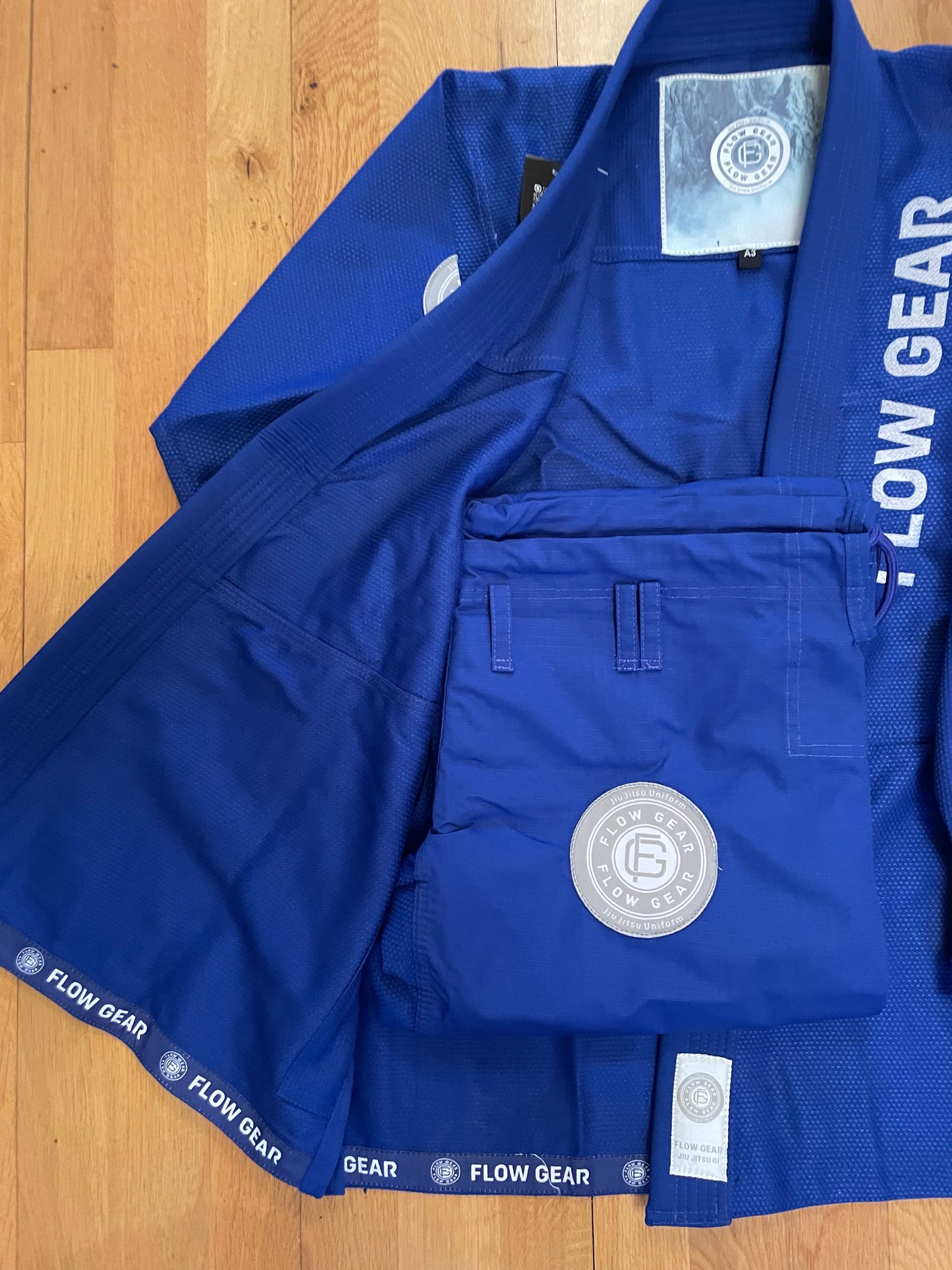 Flow Gear Ice Breaker Blue BJJ GI and Kit Bag