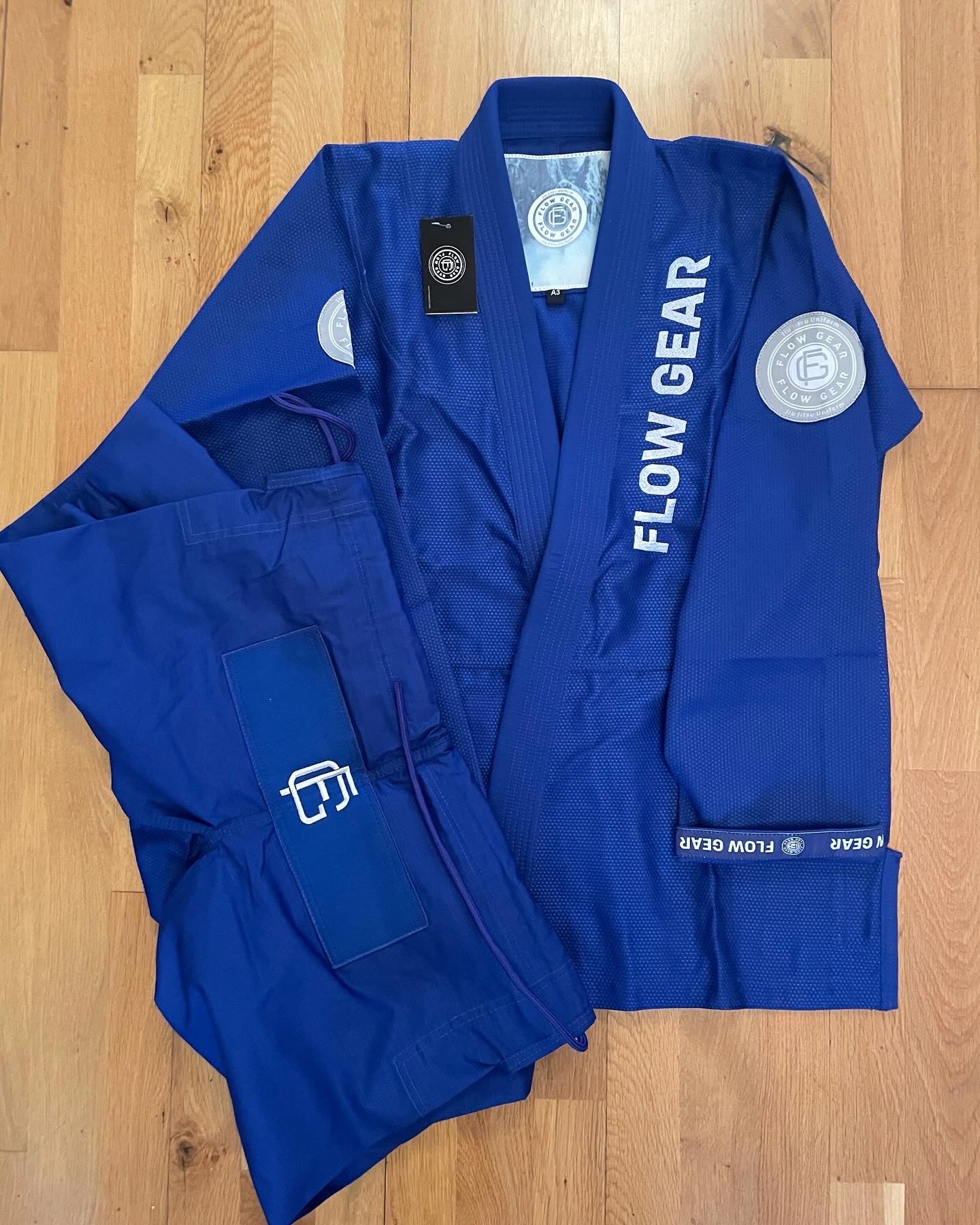 Flow Gear Ice Breaker Blue BJJ GI and Kit Bag