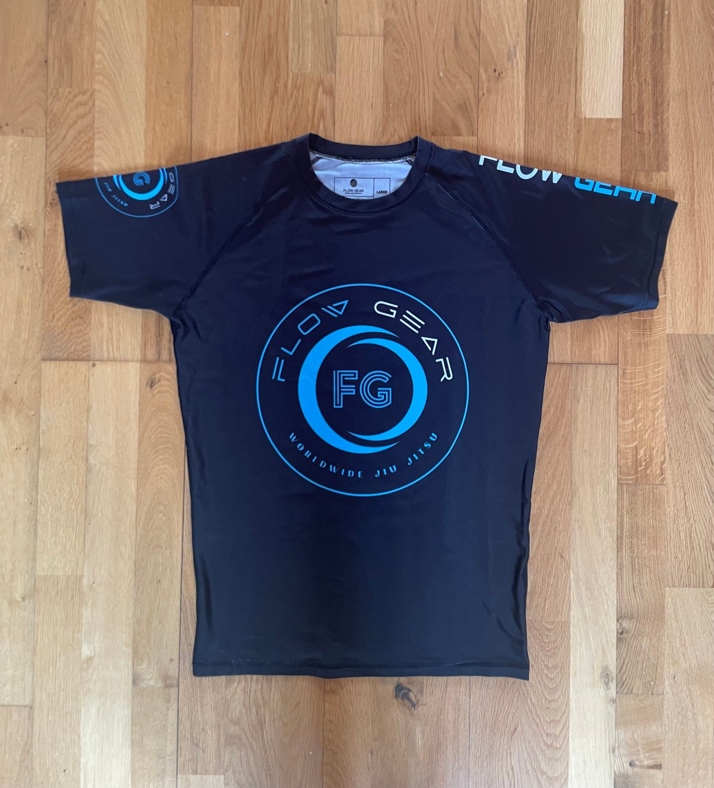 Flow Gear Blue No-Gi BJJ Rash Guard