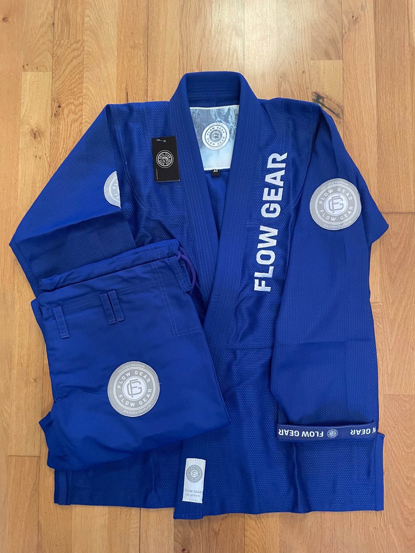 Flow Gear Ice Breaker Blue BJJ GI and Kit Bag