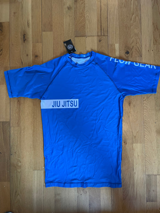 Flow Gear No-Gi Blue N White Rash Guard